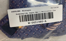 Load image into Gallery viewer, Ermenegildo Zegna Mens Multicolor Geometric Adjustable Long Designer Tie