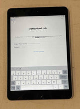 Load image into Gallery viewer, Apple iPad Mini 3 Gray iOS Tablet Model A1600 Powers On For Parts