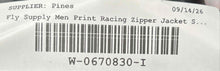 Load image into Gallery viewer, Fly Supply Mens Multicolor Colorblock Full-Zip Racing Jacket Size Large