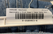 Load image into Gallery viewer, Abercrombie & Fitch Womens Blue Curve Love Ultra-High Rise Straight Jeans Sz 25