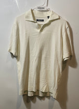 Load image into Gallery viewer, Kenneth Cole Mens Cream Short Sleeve Collared Golf Polo Shirt Size Large