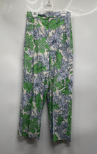 Load image into Gallery viewer, Zara Womens Multicolor Floral Print Pockets Straight Leg Trouser Pants Size S