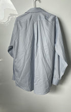 Load image into Gallery viewer, Michael Kors Mens Blue Cotton Long Sleeve Collared Dress Shirt Size 16