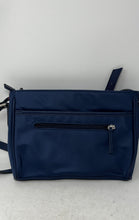 Load image into Gallery viewer, Giani Bernini Womens Blue Inner Pocket Adjustable Strap East West Crossbody Bag