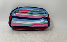 Load image into Gallery viewer, Kipling Womens Multicolor Striped Inner Pockets Zipper Lined Cosmetic Makeup Bag