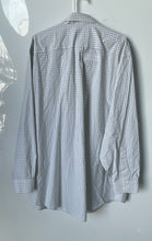 Load image into Gallery viewer, Brooks Brothers Mens Beige Light Blue Non-Iron Stretch Dress Shirt Size 19 36/37