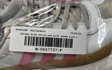 Load image into Gallery viewer, Adidas Girls VL Court 3.0 IH3483 White Pink Lace-Up Sneaker Shoes Size 3