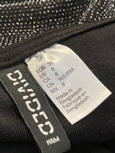 Load image into Gallery viewer, Divided By H&M Womens Black Glitter Sleeveless Spaghetti Strap Mini Dress Size 8