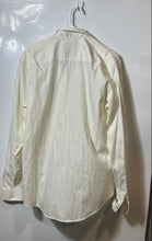 Load image into Gallery viewer, Armani Exchange Mens White Cotton Regular Fit Collared Button-Up Shirt Size L