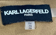 Load image into Gallery viewer, Karl Lagerfeld Womens Brown Long Sleeve Ribbed Hem Pullover Sweater Size PM
