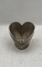 Load image into Gallery viewer, Silver-Plated Heart Shaped Decorative Candle Holder With Red Velvet Bottom