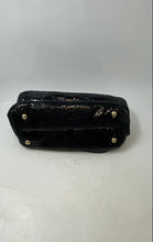 Load image into Gallery viewer, Michael Kors Womens Black Snake Embossed Leather Satchel Handbag