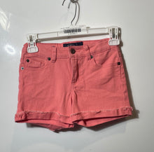 Load image into Gallery viewer, Lucky Brand Girls Riley Pink Denim Cuffed Raw Hem Cut-Off Shorts Size 8