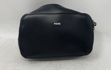 Load image into Gallery viewer, PASQ Womens Black Soft Faux Leather Detachable Strap Zipper Camera Crossbody Bag