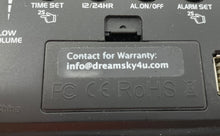 Load image into Gallery viewer, DreamSky Black Snooze Brightness Dimmer Compact Digital Alarm Clock Not Tested