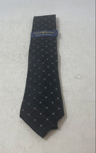 Load image into Gallery viewer, Club Room Mens Black Geometric Print Adjustable Long Designer Tie With Tags
