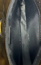 Load image into Gallery viewer, Adrienne Vittadini Womens Blue Snakeskin Print Faux Leather Zipper Clutch Bag