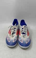 Load image into Gallery viewer, Adidas Mens F50 League Turf White Blue Striped Football Cleats Size 9.5