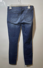 Load image into Gallery viewer, Bebe Womens Blue Denim Dark Wash 5 Pocket Design Skinny Jeans Pants Size 28