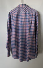 Load image into Gallery viewer, Tommy Hilfiger Mens Blue Red Plaid Long Sleeve Regular Fit Dress Shirt Size 15.5
