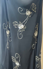 Load image into Gallery viewer, S.L. Fashions Womens Black Sleeveless Appliques And Rhinestone Maxi Dress Size 6