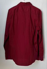 Load image into Gallery viewer, G By Guess Mens Burgundy Long Sleeve Front Pockets Button-Up Shirt Size M