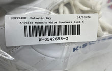 Load image into Gallery viewer, K-Swiss Womens ST329 CMF White Leather Lace-Up Low Top Sneaker Shoes Size 6