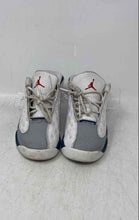 Load image into Gallery viewer, Nike Kids Air Jordan 13 Retro White Gray Blue Lace-Up Sneaker Shoes Size 9C