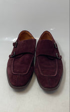 Load image into Gallery viewer, Stacy Adams Mens Burgundy Moc Toe Double Monk Strap Dress Shoes Size 9.5M