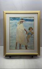 Load image into Gallery viewer, Vintage Two Sisters Valencia By Joaquín Sorolla Y Bastida Framed Art Print