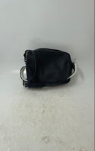 Load image into Gallery viewer, Tahari Womens Black White Pebbled Leather Adjustable Strap Crossbody Bag