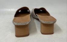 Load image into Gallery viewer, L'Amour Des Pieds Womens Winoc Silver Snakeskin Mini Mule Heels Size 9.5M