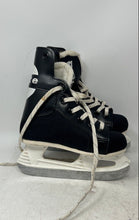 Load image into Gallery viewer, Elite 77 Unisex Kids White And Black Lace-Up Hockey Ice Skates Size 11