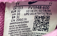 Load image into Gallery viewer, Nike Girls Air Force 1 FV5948-600 Pink Low Top Lace-Up Sneaker Shoes Size 1Y