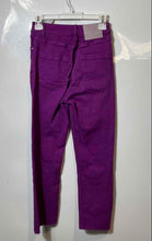 Load image into Gallery viewer, Zara Womens Purple Raw Hem Pockets Denim Straight Leg Jeans Pants Size 2