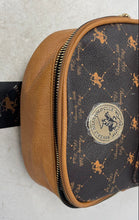 Load image into Gallery viewer, Beverly Hills Polo Club Womens Brown Monogram Leather Backpack With Tag
