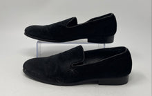 Load image into Gallery viewer, Vittorio Russo Mens Pierre Black Velvet Almond Toe Slip-On Loafer Shoes Size 8 M