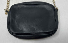 Load image into Gallery viewer, Michael Kors Womens Black Leather Semi-Chain Strap Inner Divider Crossbody Bag