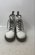 Load image into Gallery viewer, Dr. Martens Womens 11822 White Round Toe Lace-Up Ankle Combat Boots Size 8