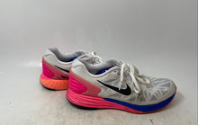 Load image into Gallery viewer, Nike Womens LunarGlide 6 654434-101 White Blue Pink Sneaker Shoes Size 8.5