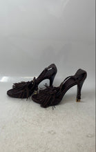 Load image into Gallery viewer, BCBGMaxazria Womens Brown Leather High Stiletto Strappy Heels Size 7.5B