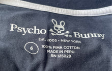 Load image into Gallery viewer, Psycho Bunny Mens Blue Pima Cotton Short Sleeve Crew Neck T-Shirt Size 6