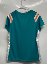 Load image into Gallery viewer, NFL Team Apparel Womens Turquoise Miami Dolphins 1st & Fashion T-Shirt Size XL