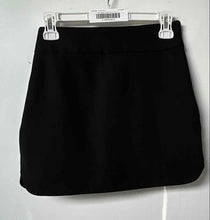 Load image into Gallery viewer, Zara Womens Black Flat Front Elastic Waist Side Zip Mini Skirt Size Small