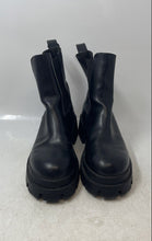 Load image into Gallery viewer, Zara Womens Black Leather Round Toe Pull-On Ankle Chelsea Boots Size EUR 36