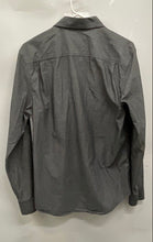 Load image into Gallery viewer, Penguin Mens Gray Cotton Spread Collar Long Sleeve Button-Up Shirt Size Small