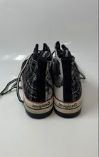Load image into Gallery viewer, Desigual Womens Tartan Black White Lace-Up Mid Top Sneaker Shoes Size 10