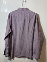 Load image into Gallery viewer, Ted Baker Mens Purple Geometric Print Cotton Long Sleeve Button-Up Shirt Size 5