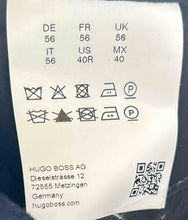 Load image into Gallery viewer, Hugo Boss Mens Blue Wool Flat Front Slash Pocket Straight Leg Dress Pants Sz 40R