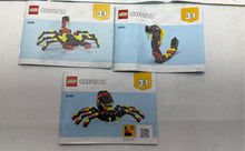 Load image into Gallery viewer, Lot Of 9 Pieces Lego Multicolor Creator Manuals Instruction Books